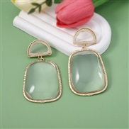 ( transparent)occidental style fashion brief Irregular geometry four transparent exaggerating earring         all-Purpo