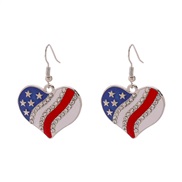 (love )E new dayU wings Five-pointed star enamel Alloy earring woman