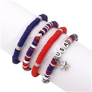 day color handmade occidental style personality ethnic style starfish Word bracelet