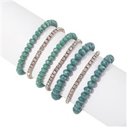 ( green) Bohemia ethnic style fashion bracelet  personality lovers crystal