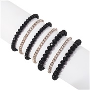 ( black) Bohemia ethnic style fashion bracelet  personality lovers crystal