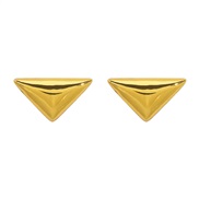 ( Gold)occidental style exaggerating three-dimensional geometry necklace  retro wind classic all-Purpose earrings