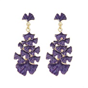 (purple)earrings enam...