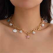 ( 1   Gold necklace 6...