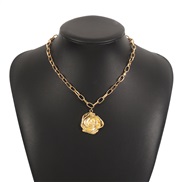 ( Gold necklace)R hig...