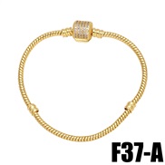 (A)occidental style love Five-pointed star bracelet fitting woman bronze gold plated snake chainbrh