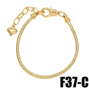 (C)occidental style love Five-pointed star bracelet fitting woman bronze gold plated snake chainbrh