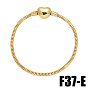 (E)occidental style love Five-pointed star bracelet fitting woman bronze gold plated snake chainbrh