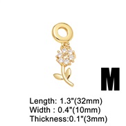 (M) love cross pendant bracelet woman gold platedbrf