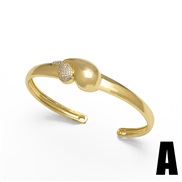 (A)occidental style fashion Pearl star bangle woman high bronzek gold braceletbrb