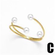 (C)occidental style fashion Pearl star bangle woman high bronzek gold braceletbrb