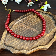 (1  necklace  red1 mm...