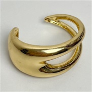 ( Gold)occidental styleins wind hollow Metal width opening bangle samll high