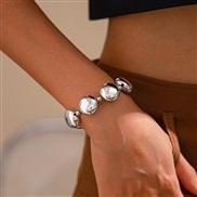 ( 3  Bracelet  White k 2523)occidental style fashion exaggerating Irregular beads bracelet woman  personality geometry 