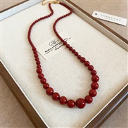 ( necklace  Gold  red...