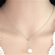 Korean style fashion  sweet brief elegant Pearl pendant necklace