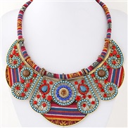 ( gold ) occidental style trend  Bohemia wind concise gem collar temperament short style necklace