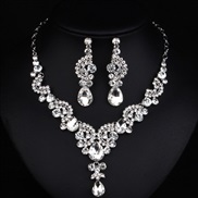 occidental style fashion exaggerating crystal necklace set  personality all-Purpose necklace