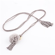 Autumn and Winter new chain lady belt collocation sweater ornament Dress belt weave belt sweet rope