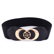 Autumn and Winter  fashion flowers buckle width belt  all-Purpose lady elasticity belt