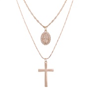 series new  classic cross pendant necklace two