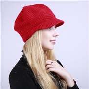 Winter new style pure color velvet fashion warm lady cap  knitting woolen hat