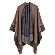 lady Stripe small squares imitate sheep velvet acrylic warm air conditioning shawl sunscreen wind travel cloak