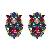 (51601) occidental style wind personality earrings high-end Alloy diamond earring