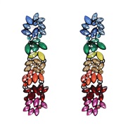 ( Color) diamond earrings occidental style new