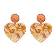 ear stud occidental style Acrylic square earrings color