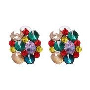 UR diamond earrings earrings occidental style wind lady ear stud