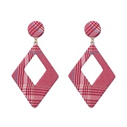 ( red)( yellow)UR occidental style wind Acrylic earrings