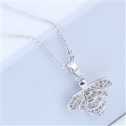 Korean style fashion  concise embed zircon sweet personality woman necklace