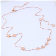 A  Korea necklace  concise flicker star personality woman necklace