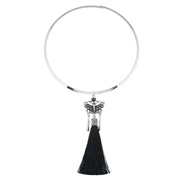 occidental style fashion personality exaggerating long butterfly tassel Metal Collar necklace clavicle chain woman