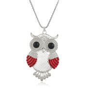 occidental style retro owl fully-jewelled sweater chain  long necklace woman  personality fashion all-Purpose crystal