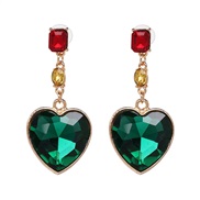 love earring Alloy glass diamond earrings
