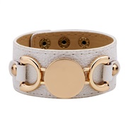 occidental style fashion trend width leather lady bangle  original rose gold Word bracelet samll