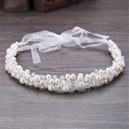bride handmade Pearl belt crystal head  belt  bride