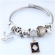 occidental style fashion  Metal all-Purpose crown   more elementsD concise personality personality bangle