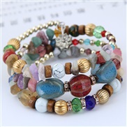 occidental style fashion  trend  concise  customs fashion mash up multilayer temperament bangle