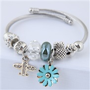 occidental style fashion  Metal all-Purpose  chrysanthemum  more elementsD concise personality personality bangle