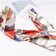 ( Beige)Chiffon belt  lady print cloth belt leisure all-Purpose  belt Dress ornament Girdle