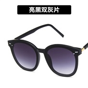 ( Double gray  Lens ) trend Sunglasses sunglass Korean style retro Rce nal sunglass