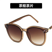 ( tea  frame  tea  Lens ) trend Sunglasses sunglass Korean style retro Rce nal sunglass