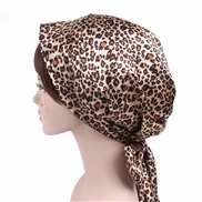 ( leopard print)lady color print belt bow head   silk  long