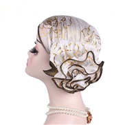 ( white)beauty gilded watch-face flower  hat  occidental style fashion head