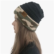 ( black)occidental stylecc  woolen hat fashion Outdoor warm hedging knitting