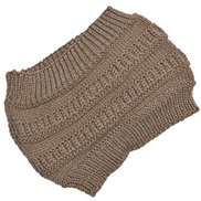 ( khaki) Autumn and Winter lady knitting belt width head woolen hat