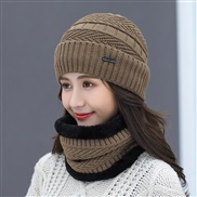 ( khaki)  hat woman Winter Korean style all-Purpose woolen  lady warm two